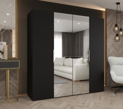 Armoire Marbella2 a portes battantes H. 202 x L.200 x P. 52, 4 portes