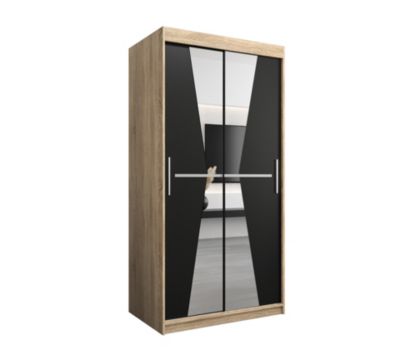 Armoire MAROKO à portes coulissantes H. 200 x L. 100 x P. 62, 2 portes