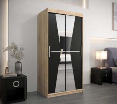 Armoire MAROKO à portes coulissantes H. 200 x L. 100 x P. 62, 2 portes