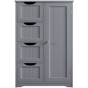 Armoire Meuble Rangement Salle de Bain Cuisine Toilette Chambre en Bois sur Pied