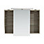 Armoire miroir décor chêne clair Calao 90 cm