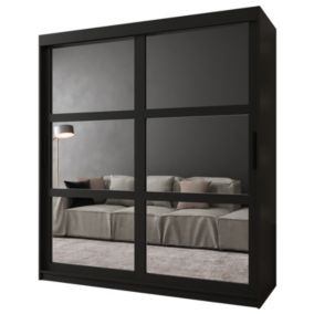 Armoire Miror a portes coulissantes H. 200 x L. 180 x P. 62 2 portes