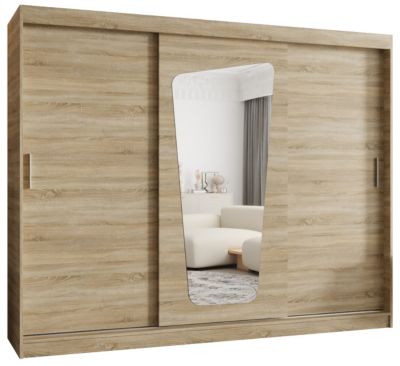 Armoire MOKA à portes coulissantes H. 250 x L. 250 x P. 62, 3 portes