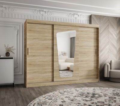 Armoire MOKA à portes coulissantes H. 250 x L. 250 x P. 62, 3 portes