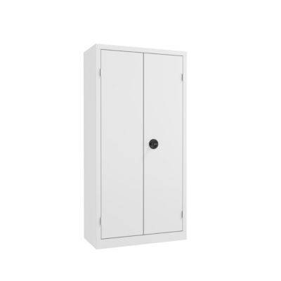 Armoire monobloc portes battantes 180 x 90- gris perle