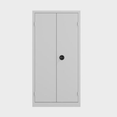 Armoire monobloc portes battantes 180 x 90- gris perle