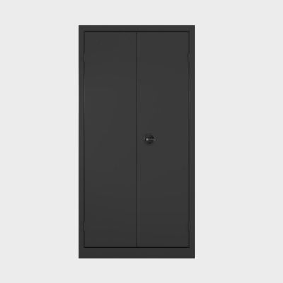 Armoire monobloc portes battantes 180 x 90- noir