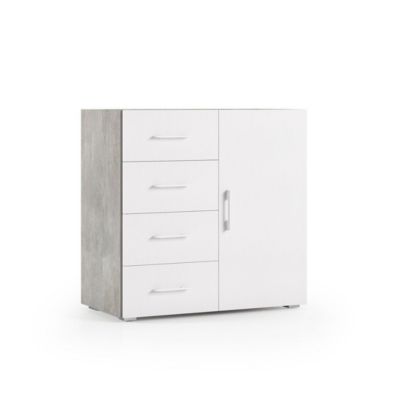 Armoire Multifonctionnelle Avec Porte Et Tiroir L90cm, H87cm, P 41Cm
