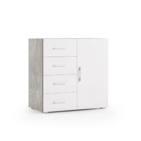 Armoire Multifonctionnelle Avec Porte Et Tiroir L90cm, H87cm, P 41Cm