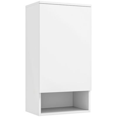 Armoire murale avec portes, meuble de salle de bain, meuble de cuisine avec étagères réglables, 40 x 27 x 77 cm
