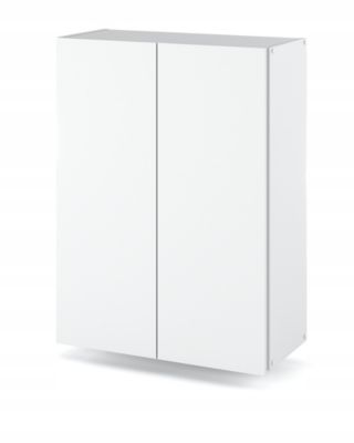 Armoire murale blanche 60 cm - Meuble haut et colonne pour salle de bain