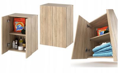 Armoire murale Chêne Sonoma 40x25x60cm - Meuble haut et colonne pour salle de bain