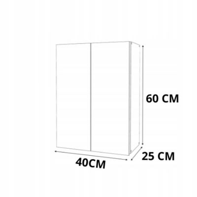 Armoire murale Chêne Sonoma 40x25x60cm - Meuble haut et colonne pour salle de bain