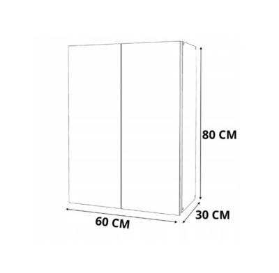 Armoire murale Chêne Sonoma Blanc 60 cm - Meuble haut et colonne pour salle de bain