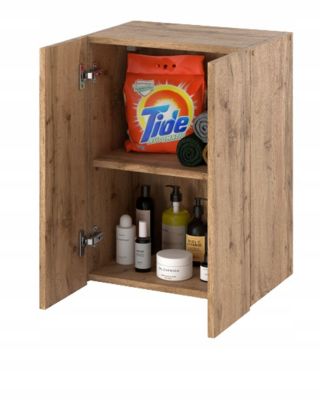 Armoire murale Chêne Wotan 40x25x60cm - Meuble haut et colonne pour salle de bain