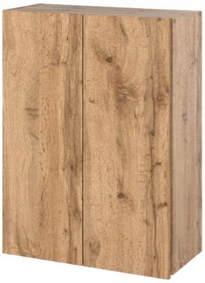 Armoire murale Chêne Wotan 60 cm - Meuble haut et colonne pour salle de bain