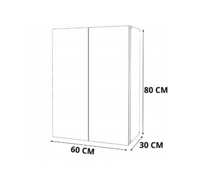 Armoire murale Chêne Wotan 60 cm - Meuble haut et colonne pour salle de bain