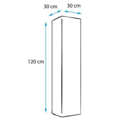 Armoire murale contemporaine - Blanc brillant - 2 portes - Bois panneaux de particules - 30x120x30 cm