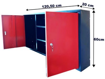 Armoire murale d'atelier 120,5 cm Rangez et sécurisez efficacement vos outils