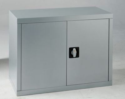 Armoire murale de garage en métal époxy coloris gris Castorama