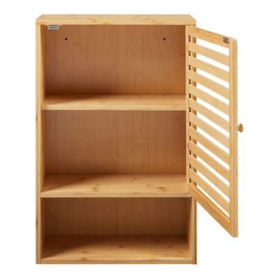 Armoire murale de salle de bain Gjesdal bambou 60 x 40 x 20 cm naturel en.casa