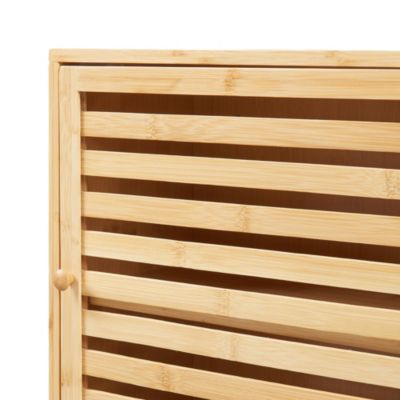 Armoire murale de salle de bain Gjesdal bambou 60 x 40 x 20 cm naturel en.casa