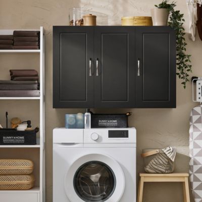 Armoire Salle De Bain Avec Miroir LIFEZEAL - 90x11x65 Cm - 3 Portes, 3 Étages Réglables - Rangement Murale Blanc