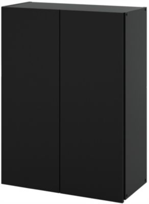 Armoire murale Noire 60 cm - Meuble haut et colonne pour salle de bain