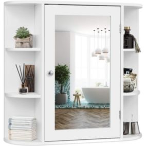 Armoire Murale pour Salle de Bain 65 x 17 x 63CM Blanc