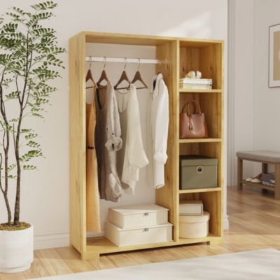 Armoire Nesbyen 126 x 90 x 30 cm effet chêne en.casa