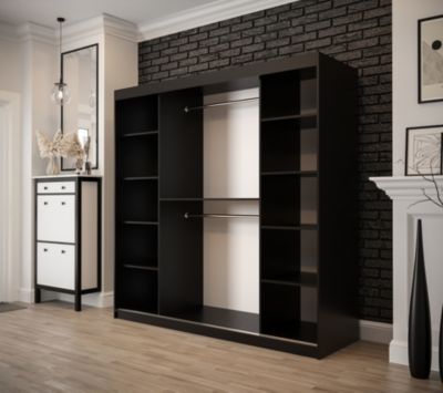 Armoire Old Style T1 a portes coulissantes H. 200 x L. 200 x P. 62 2 portes