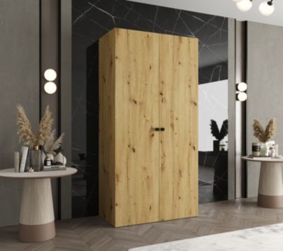 Armoire Parma 1 a portes battantes H. 202 x L.100 x P. 52, 2 portes