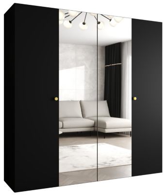 Armoire Parma 2 a portes battantes H. 202 x L.200 x P. 52, 4 portes