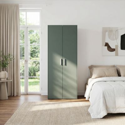 Armoire penderie 2 portes battantes vert forêt GoodHome Atomia H. 187 x L. 100 x P. 45 cm
