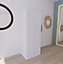 Armoire penderie blanche avec bloc 3 tiroirs GoodHome Atomia H. 187,5 x L. 75 x P. 58 cm