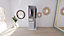 Armoire penderie blanche avec miroir et bloc 3 tiroirs GoodHome Atomia H. 225 x L. 75 x P. 58 cm