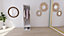 Armoire penderie blanche avec miroir GoodHome Atomia H. 187,5 x L. 50 x P. 58 cm