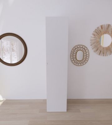 Armoire penderie blanche GoodHome Atomia H. 225 x L. 50 x P. 58 cm