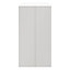 Armoire penderie blanche portes battantes gris clair mat GoodHome Atomia H. 187,5 x L. 100 x P. 60 cm