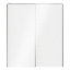 Armoire penderie blanche portes coulissantes blanches brillantes GoodHome Atomia H. 225 x L. 200 x P. 65,5 cm