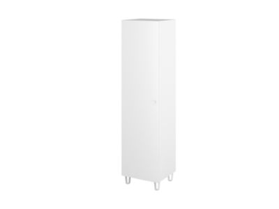 Armoire penderie blanche sur pieds chambre enfant GoodHome Atomia H. 198,5 x L. 50 x P. 58 cm