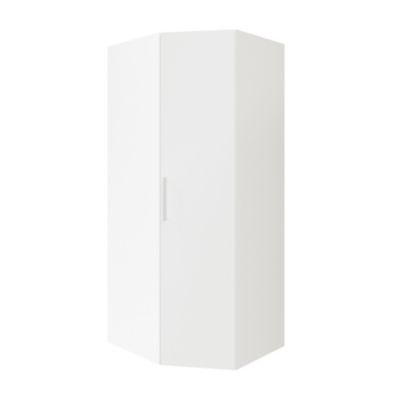 Armoire penderie d'angle blanche avec porte battante GoodHome Atomia H. 225 x L. 100 x P. 89 cm