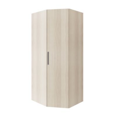 Armoire penderie d'angle effet chêne avec porte battante GoodHome Atomia H. 225 x L. 100 x P. 89 cm