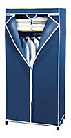 Armoire-penderie H. 160 cm x L. 75 cm avec étagère Air Wenko bleu
