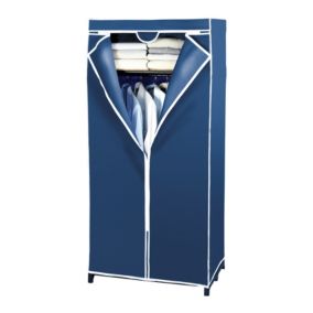 Armoire-penderie H. 160 cm x L. 75 cm avec étagère Air Wenko bleu