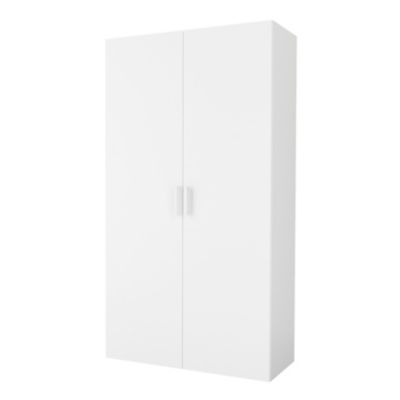 Armoire penderie portes battantes blanc GoodHome Atomia H. 187,5 x L. 100 x P. 45 cm Castorama