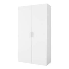 Armoire penderie portes battantes blanc GoodHome Atomia H. 187,5 x L. 100 x P. 45 cm