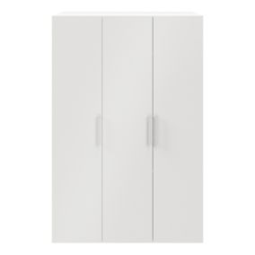 Armoire penderie portes battantes blanche GoodHome Atomia H. 225 x L. 150 x P. 60 cm