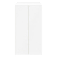 Armoire penderie portes battantes blanches 5 étagères GoodHome Atomia H. 187,5 x L. 100 x P. 60 cm
