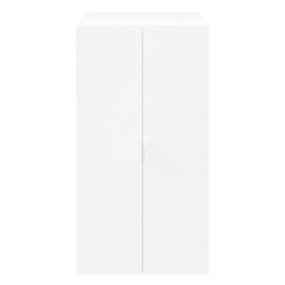 Armoire penderie portes battantes blanches avec 6 étagères GoodHome Atomia H. 187,5 x L. 100 x P. 60 cm